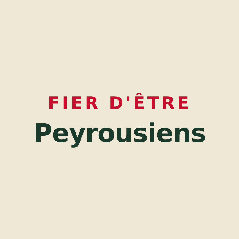 Tote bag « Fier d'être Peyrousiens » — design pour Peyrens
