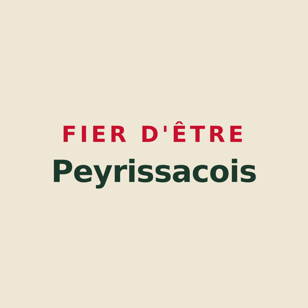 Tote bag « Fier d'être Peyrissacois » — design pour Peyrissac