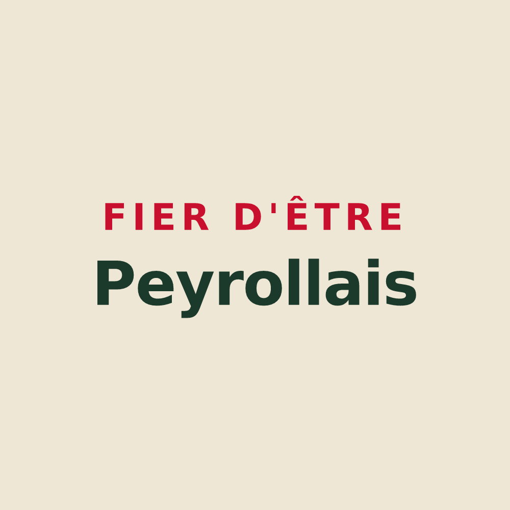 Tote bag « Fier d'être Peyrollais » — design pour Peyrolles-en-Provence