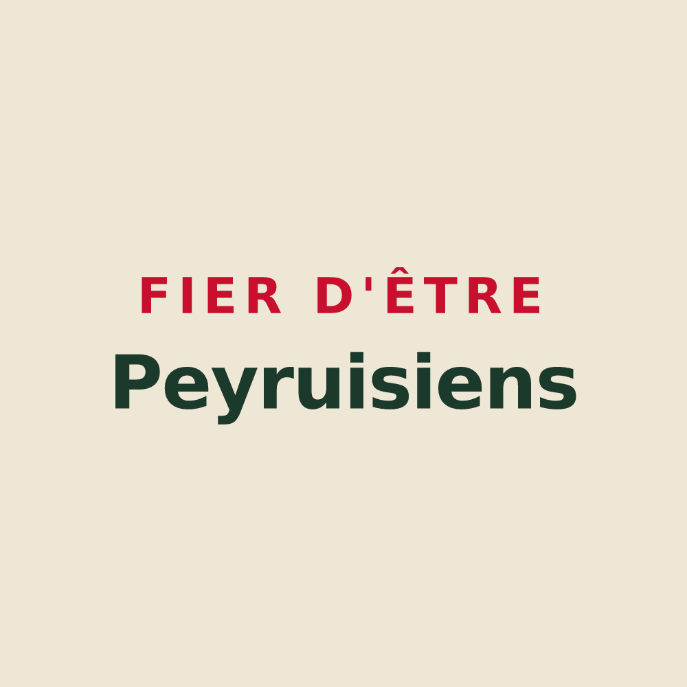 Tote bag « Fier d'être Peyruisiens » — design pour Peyruis