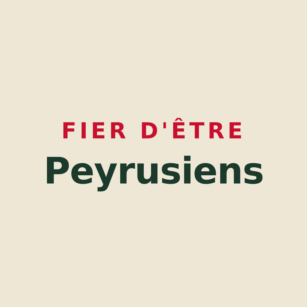Tote bag « Fier d'être Peyrusiens » — design pour Peyrus