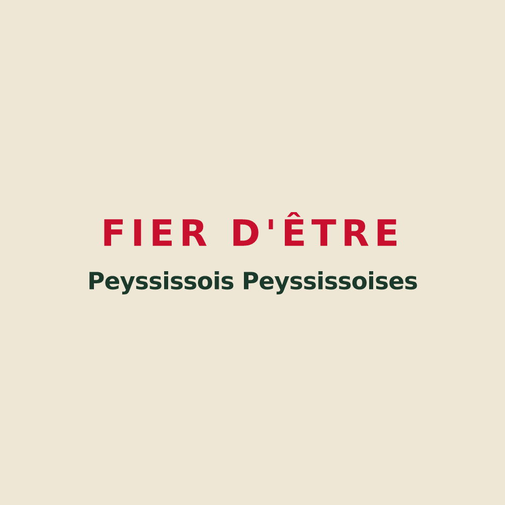 Tote bag « Fier d'être Peyssissois Peyssissoises » — design pour Peyssies