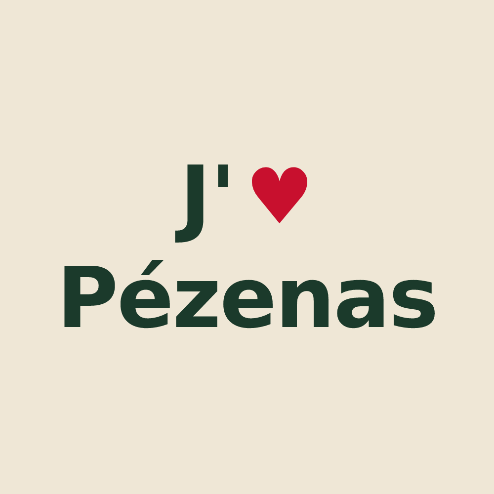 Tote bag personnalisé Pézenas — design J'aime Pézenas