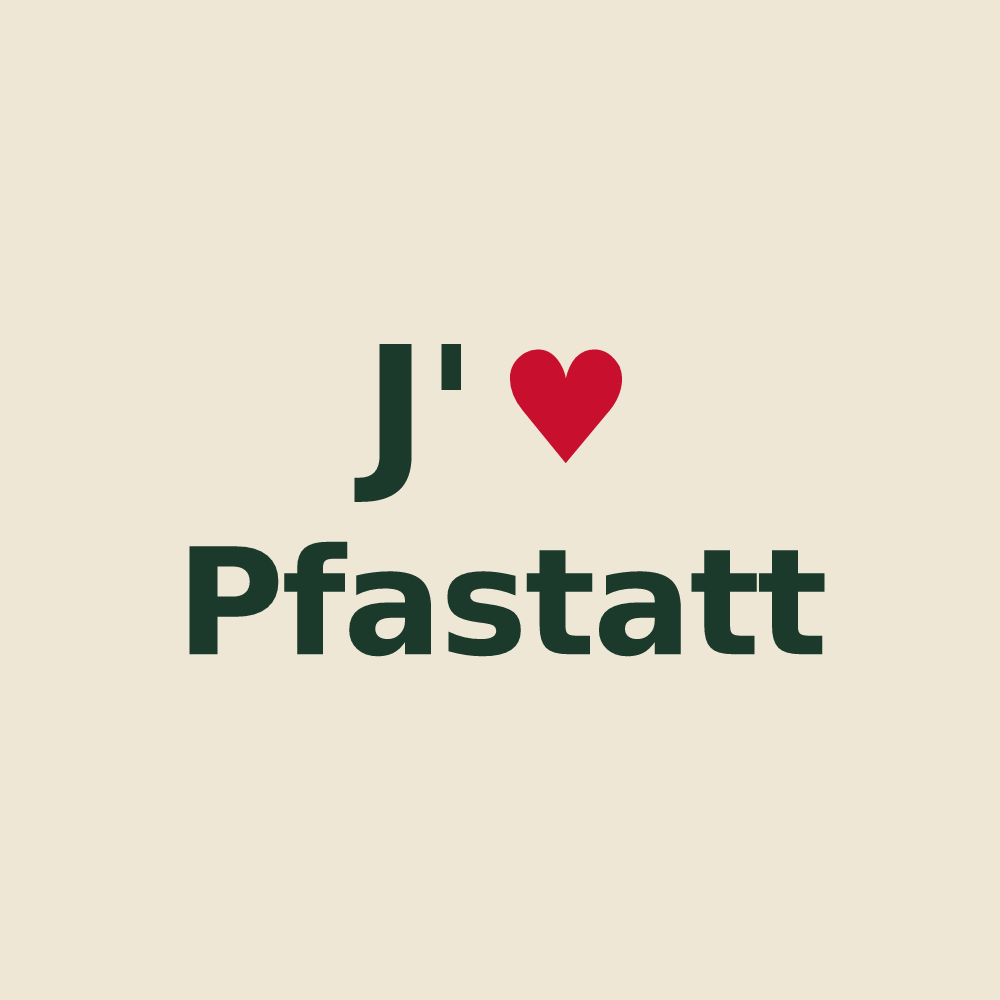 Tote bag personnalisé Pfastatt — design J'aime Pfastatt