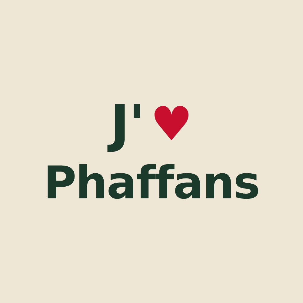 Tote bag personnalisé Phaffans — design J'aime Phaffans