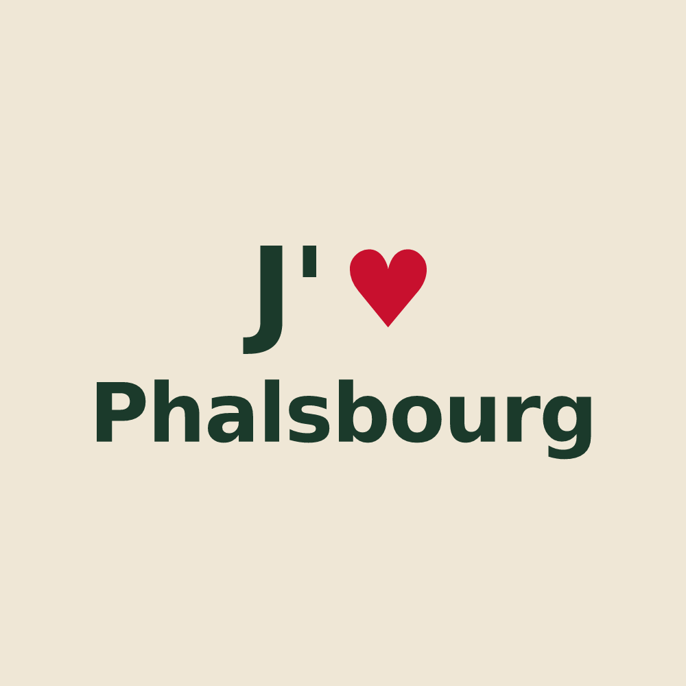 Tote bag personnalisé Phalsbourg — design J'aime Phalsbourg