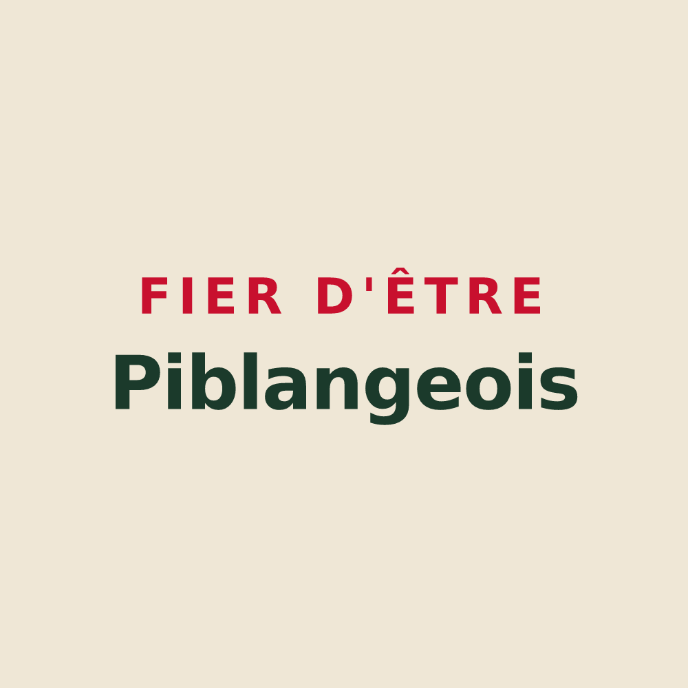 Tote bag « Fier d'être Piblangeois » — design pour Piblange