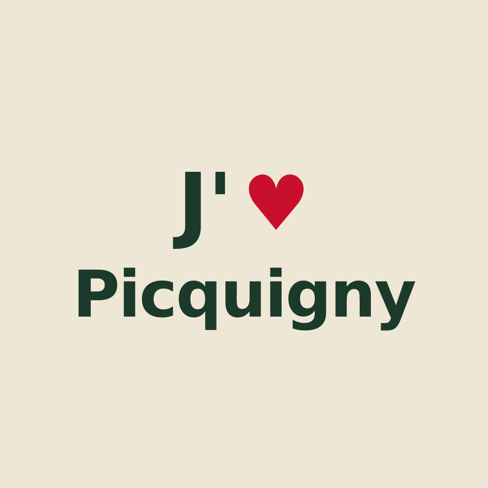 Tote bag personnalisé Picquigny — design J'aime Picquigny