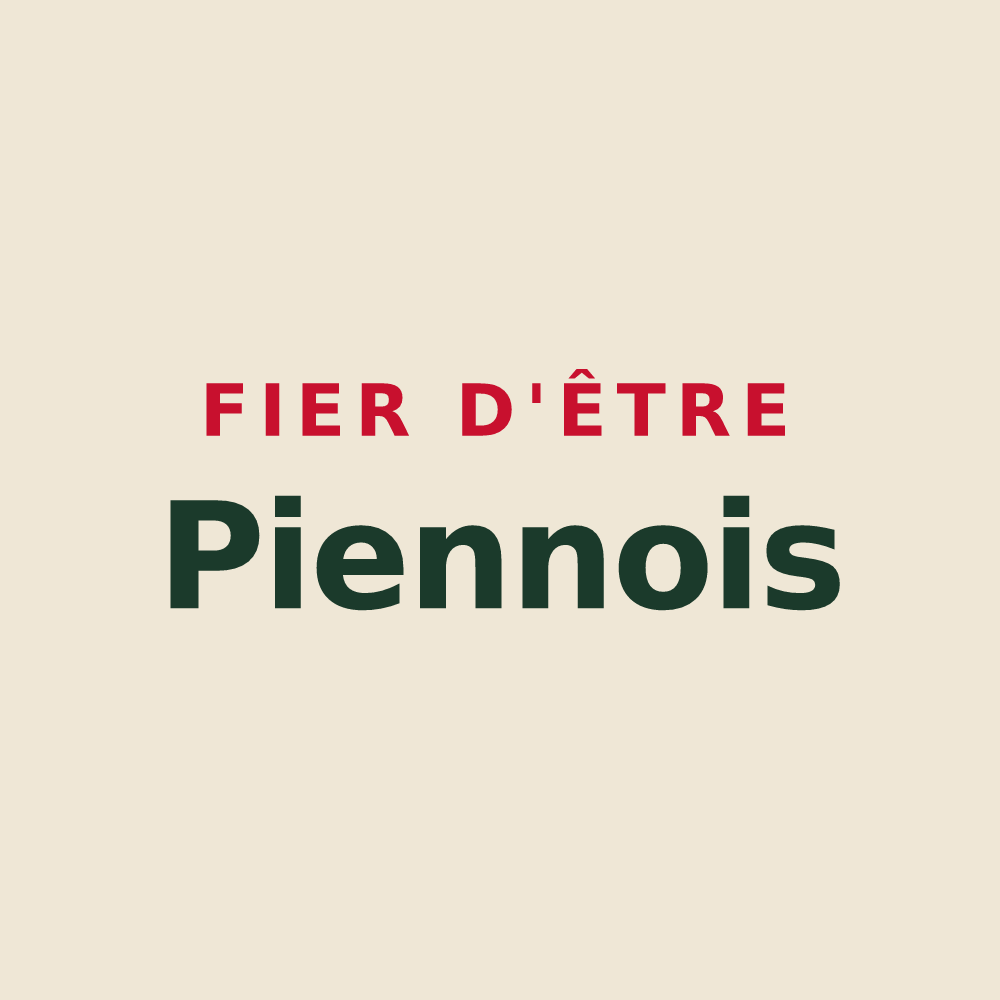 Tote bag « Fier d'être Piennois » — design pour Piennes-Onvillers