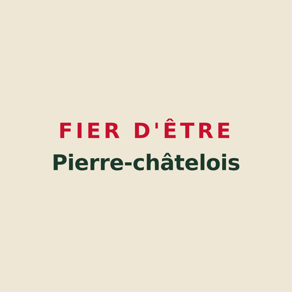 Tote bag « Fier d'être Pierre-châtelois » — design pour Pierre-Châtel