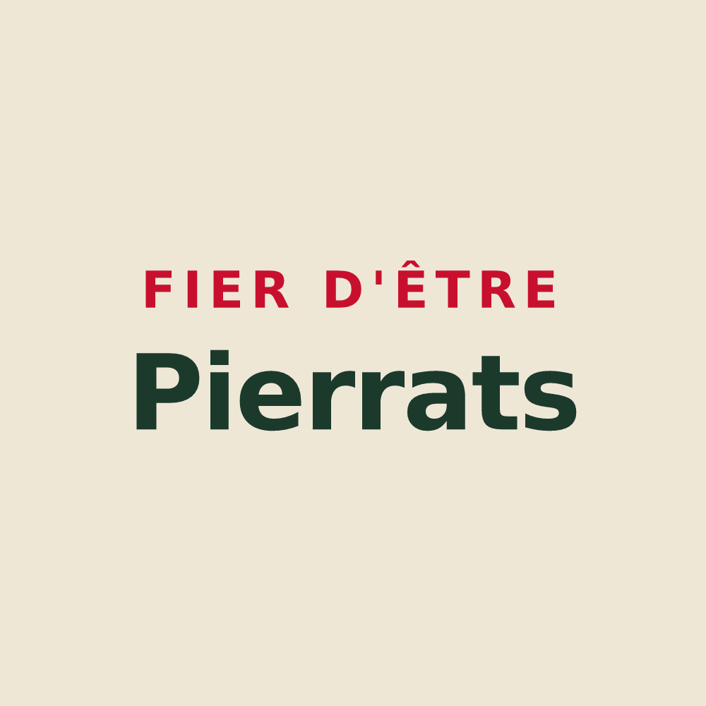 Tote bag « Fier d'être Pierrats » — design pour Pierre-la-Treiche