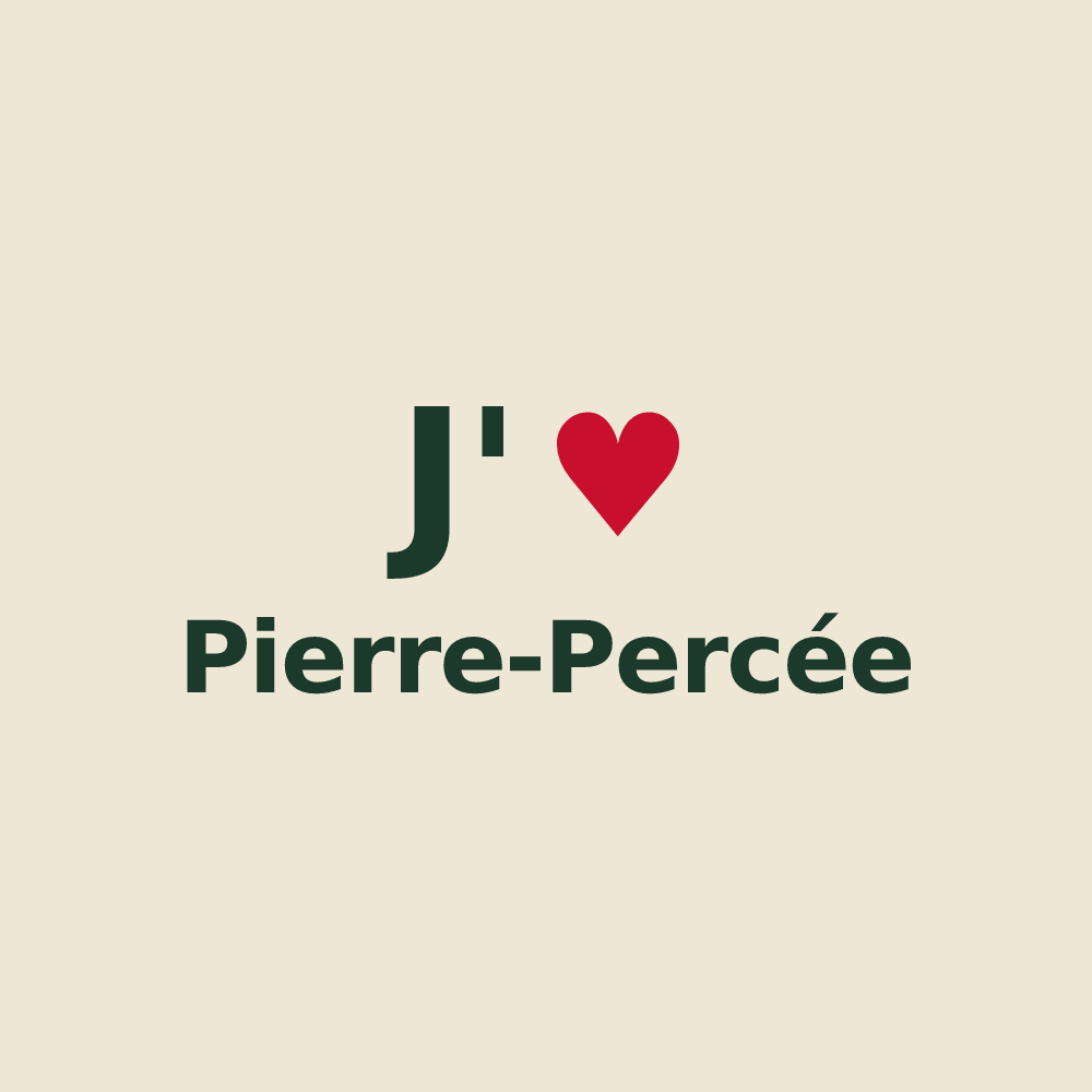 Tote bag personnalisé Pierre-Percée — design J'aime Pierre-Percée