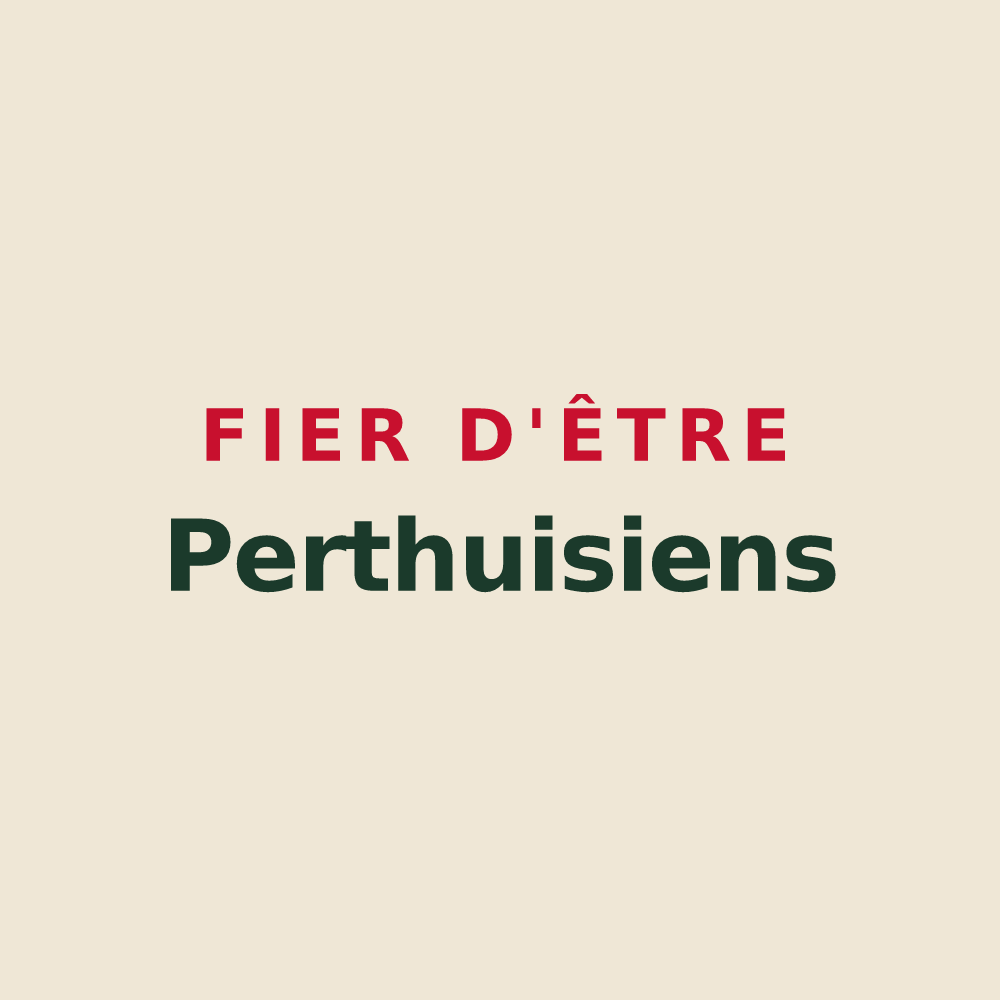 Tote bag « Fier d'être Perthuisiens » — design pour Pierre-Perthuis