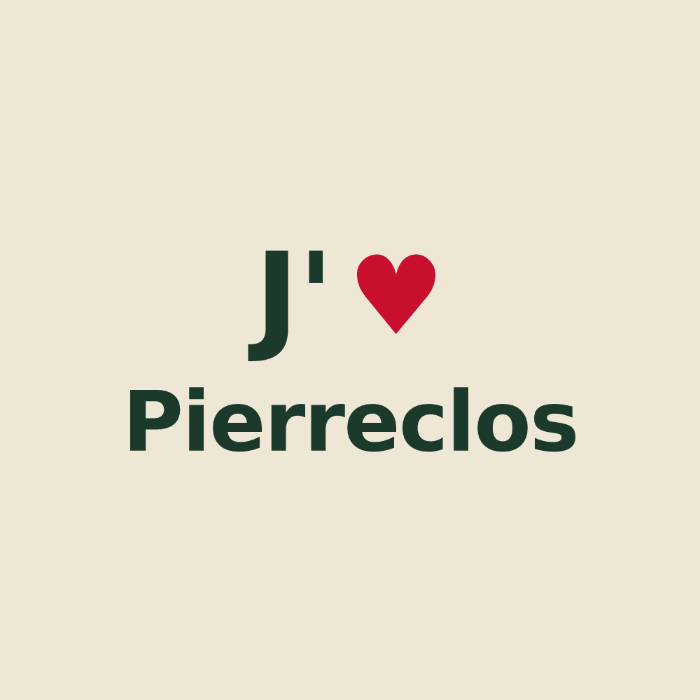 Tote bag personnalisé Pierreclos — design J'aime Pierreclos
