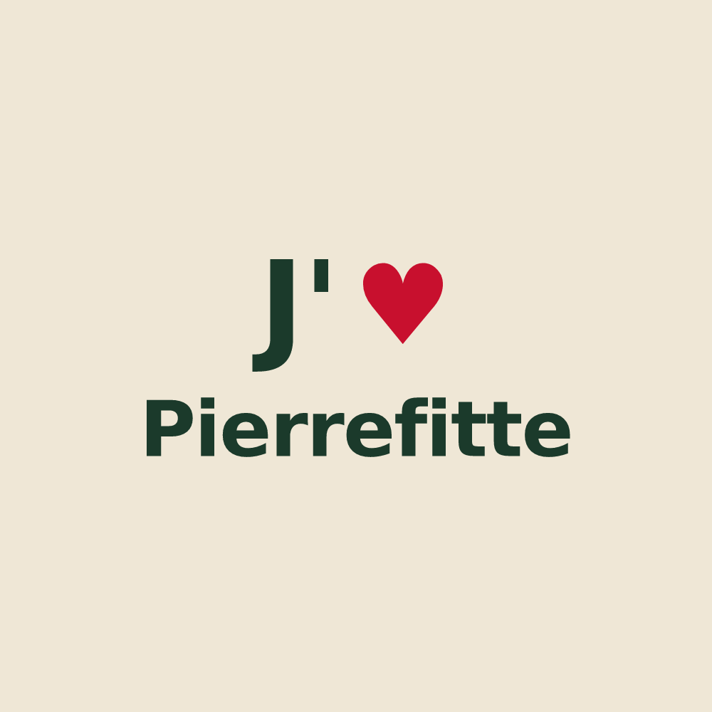 Tote bag personnalisé Pierrefitte — design J'aime Pierrefitte