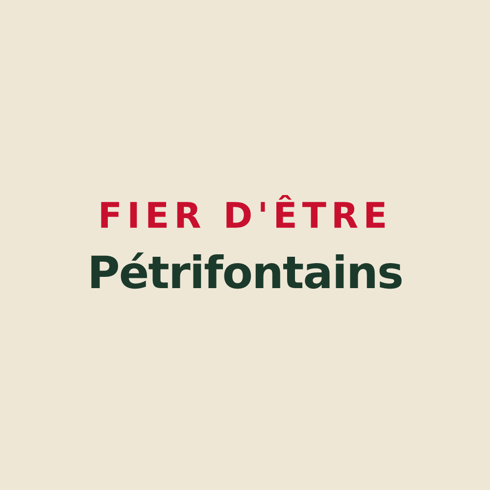 Tote bag « Fier d'être Pétrifontains » — design pour Pierrefontaine-les-Varans