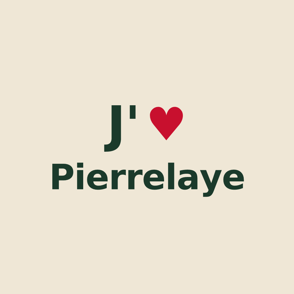 Tote bag personnalisé Pierrelaye — design J'aime Pierrelaye