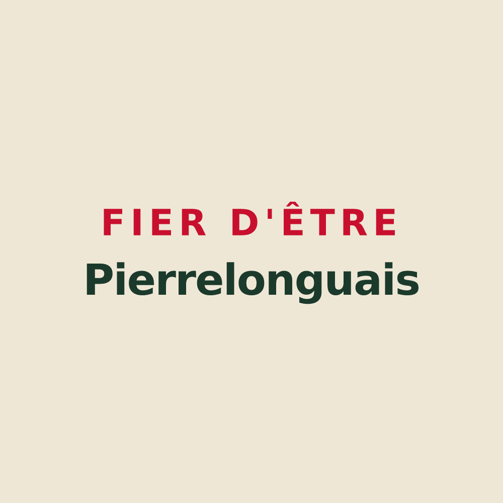 Tote bag « Fier d'être Pierrelonguais » — design pour Pierrelongue