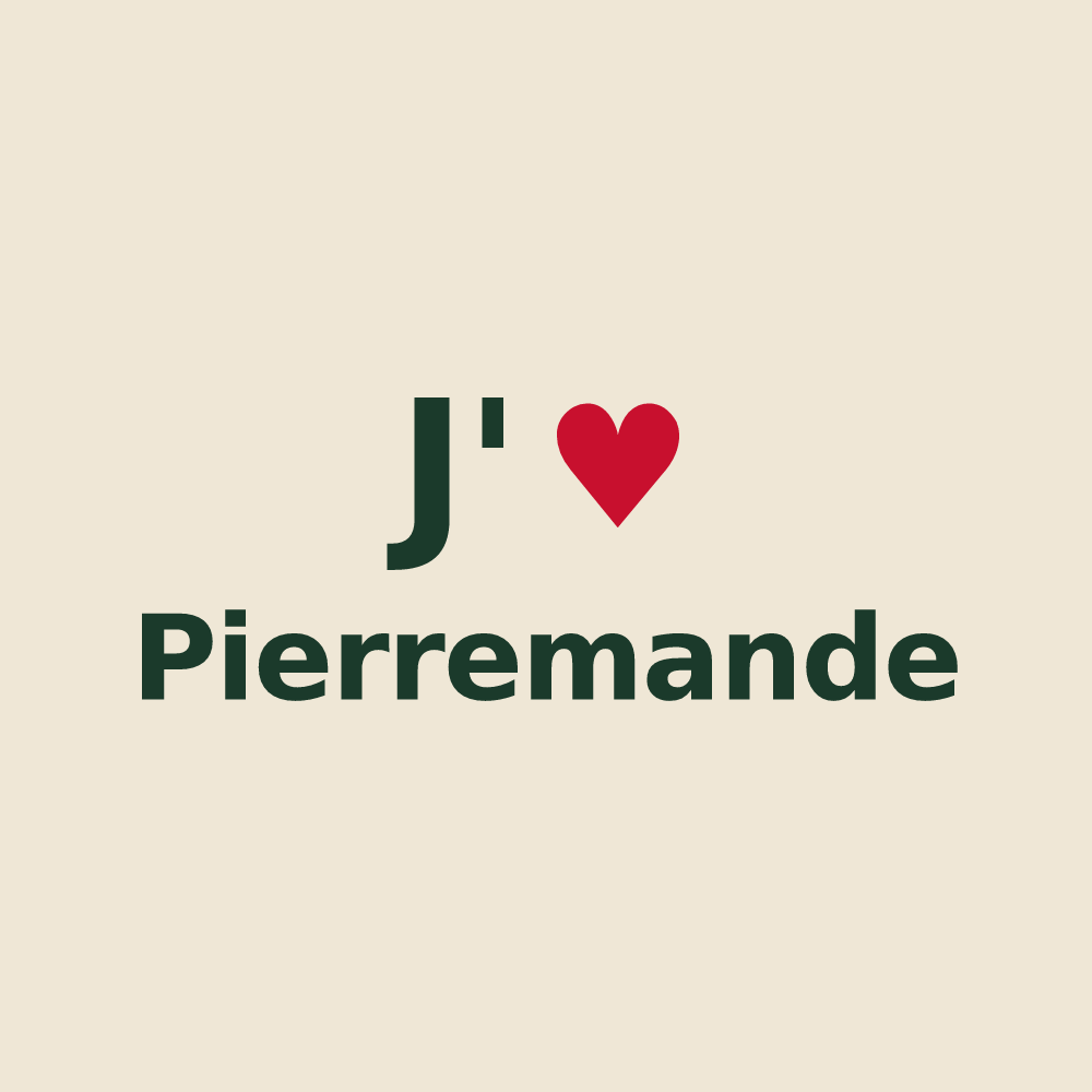 Tote bag personnalisé Pierremande — design J'aime Pierremande