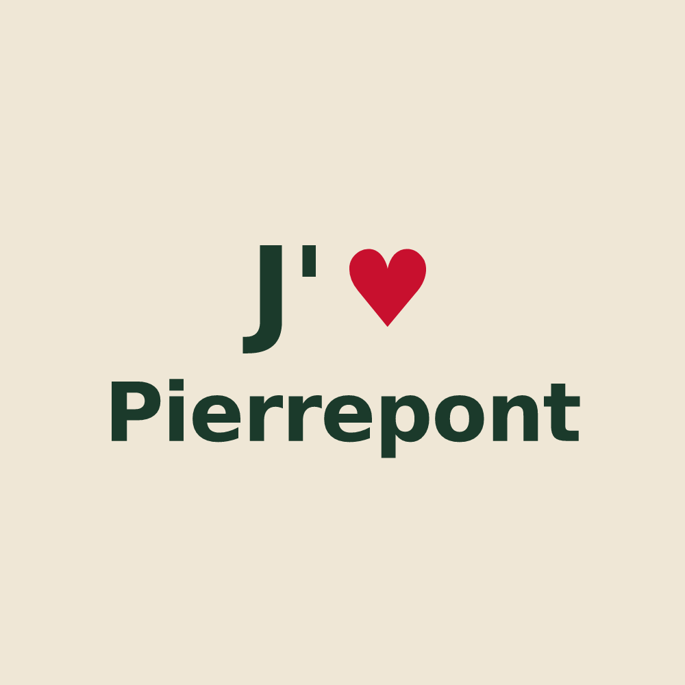 Tote bag personnalisé Pierrepont — design J'aime Pierrepont