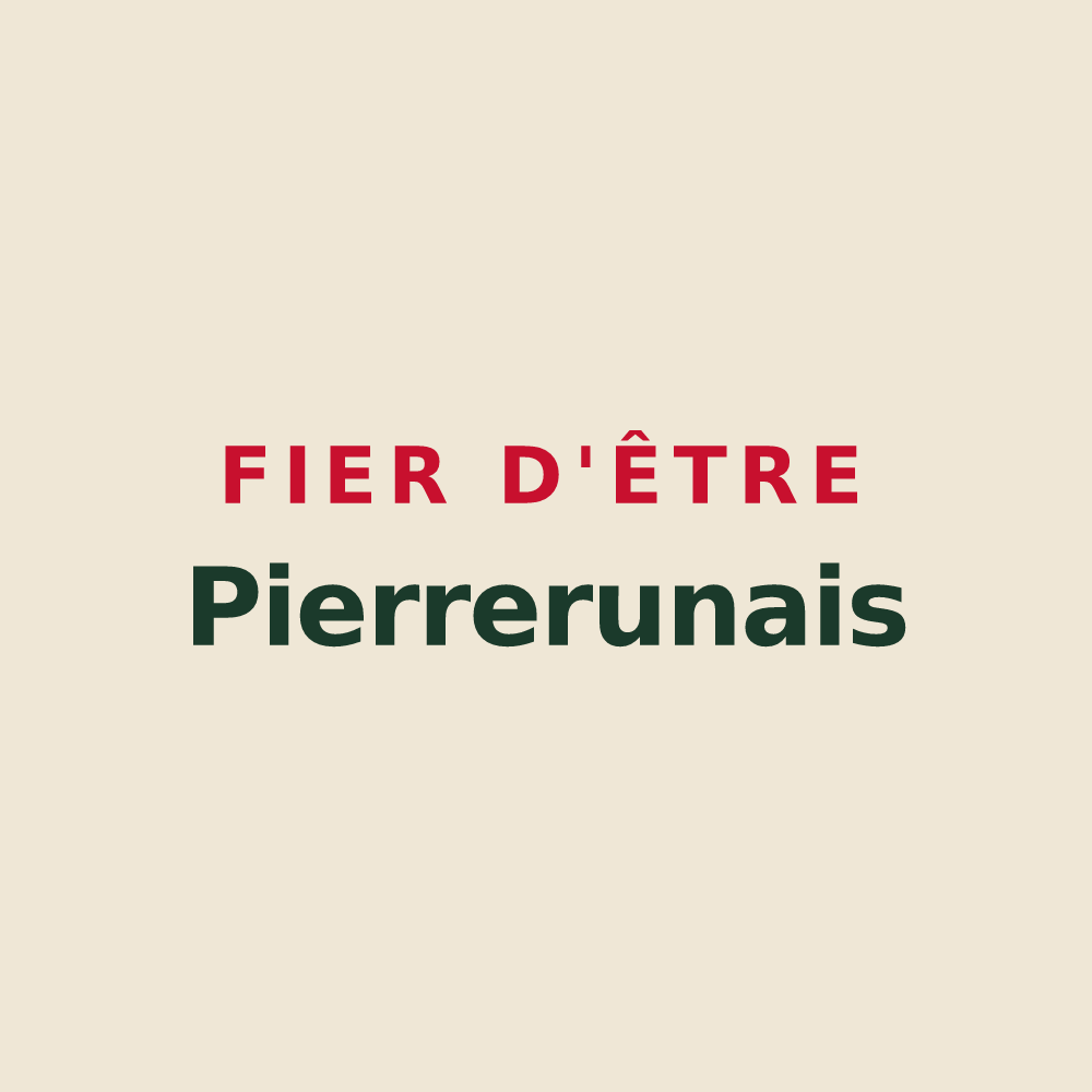 Tote bag « Fier d'être Pierrerunais » — design pour Pierrerue
