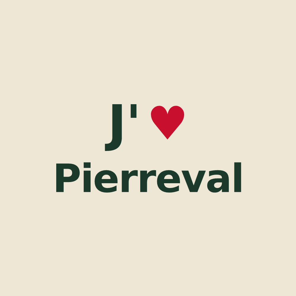 Tote bag personnalisé Pierreval — design J'aime Pierreval