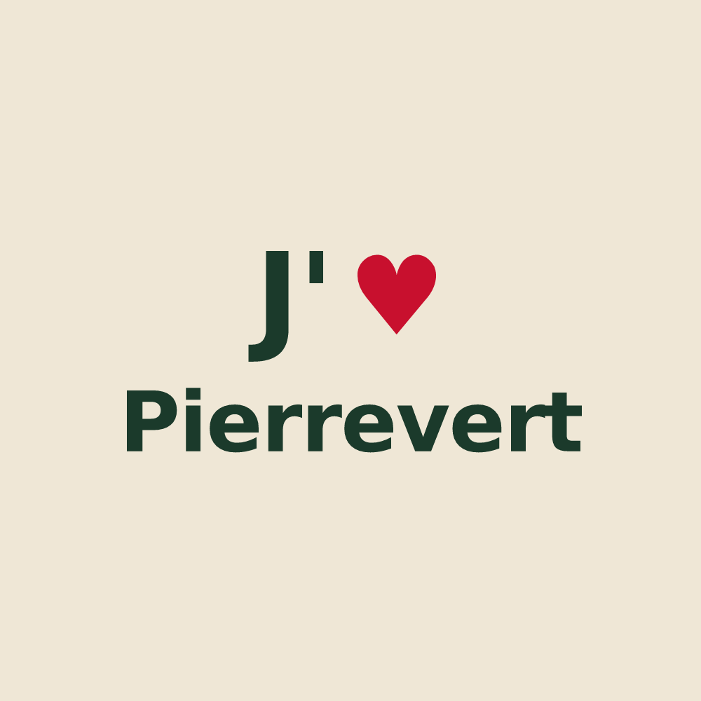 Tote bag personnalisé Pierrevert — design J'aime Pierrevert