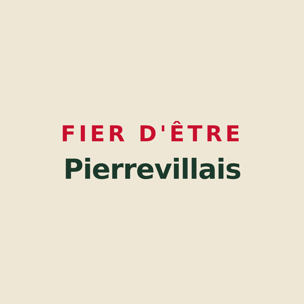 Tote bag « Fier d'être Pierrevillais » — design pour Pierreville