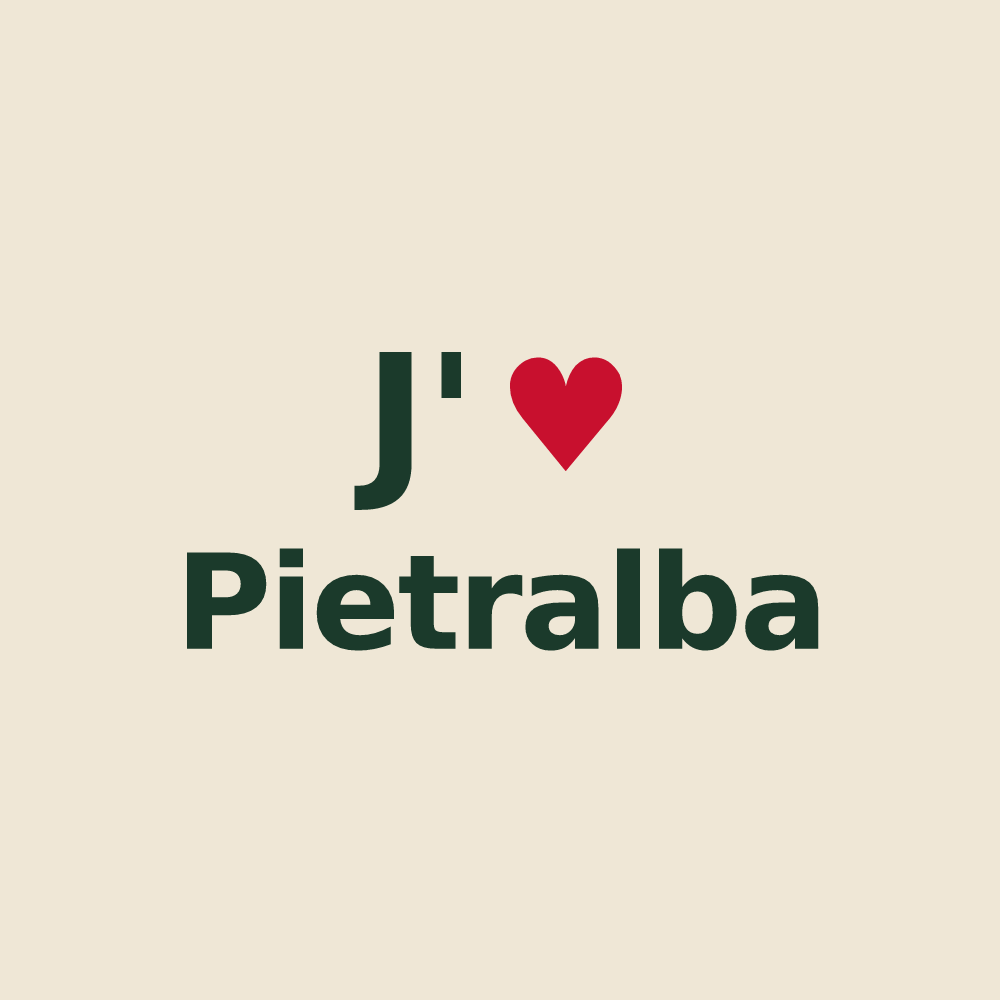 Tote bag personnalisé Pietralba — design J'aime Pietralba