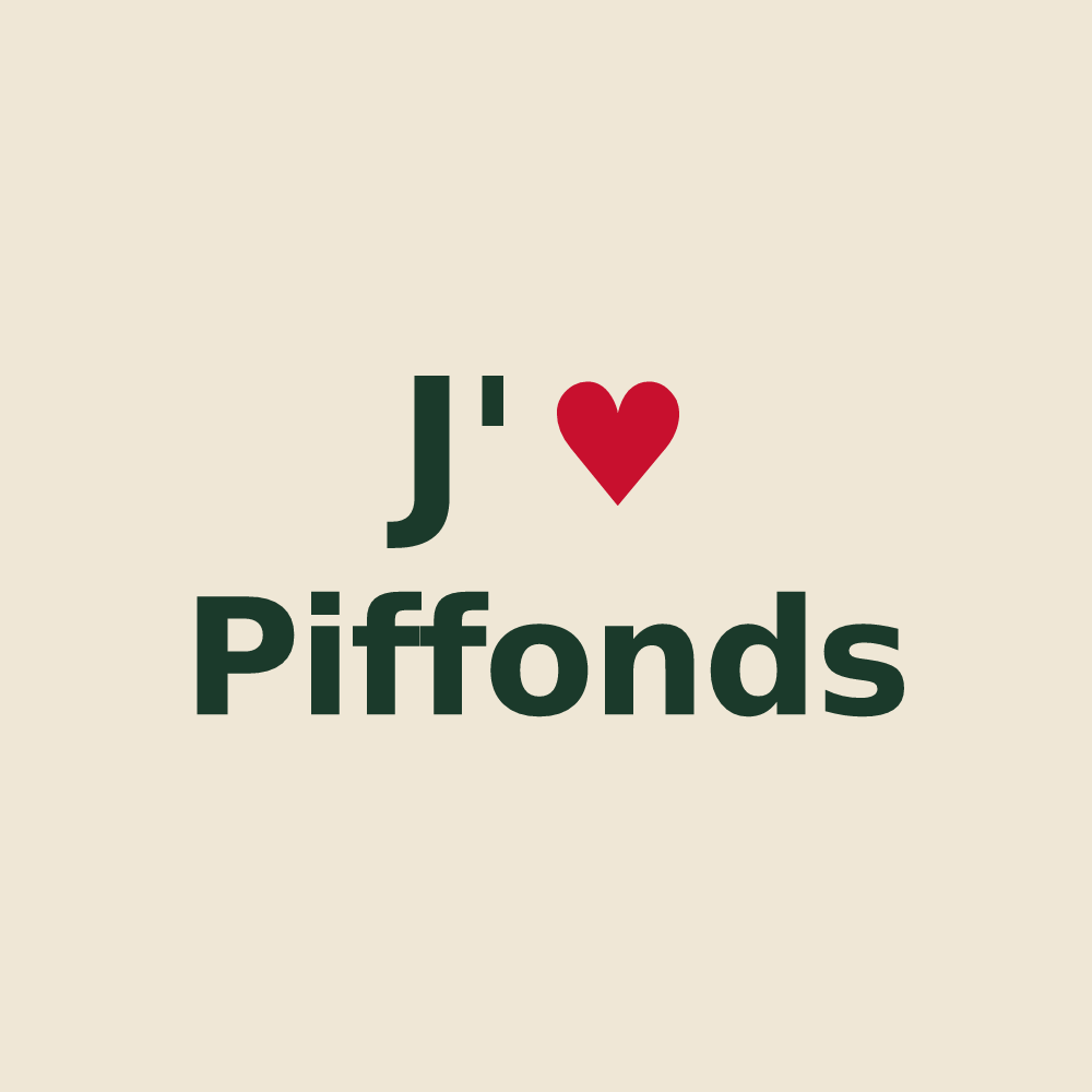 Tote bag personnalisé Piffonds — design J'aime Piffonds