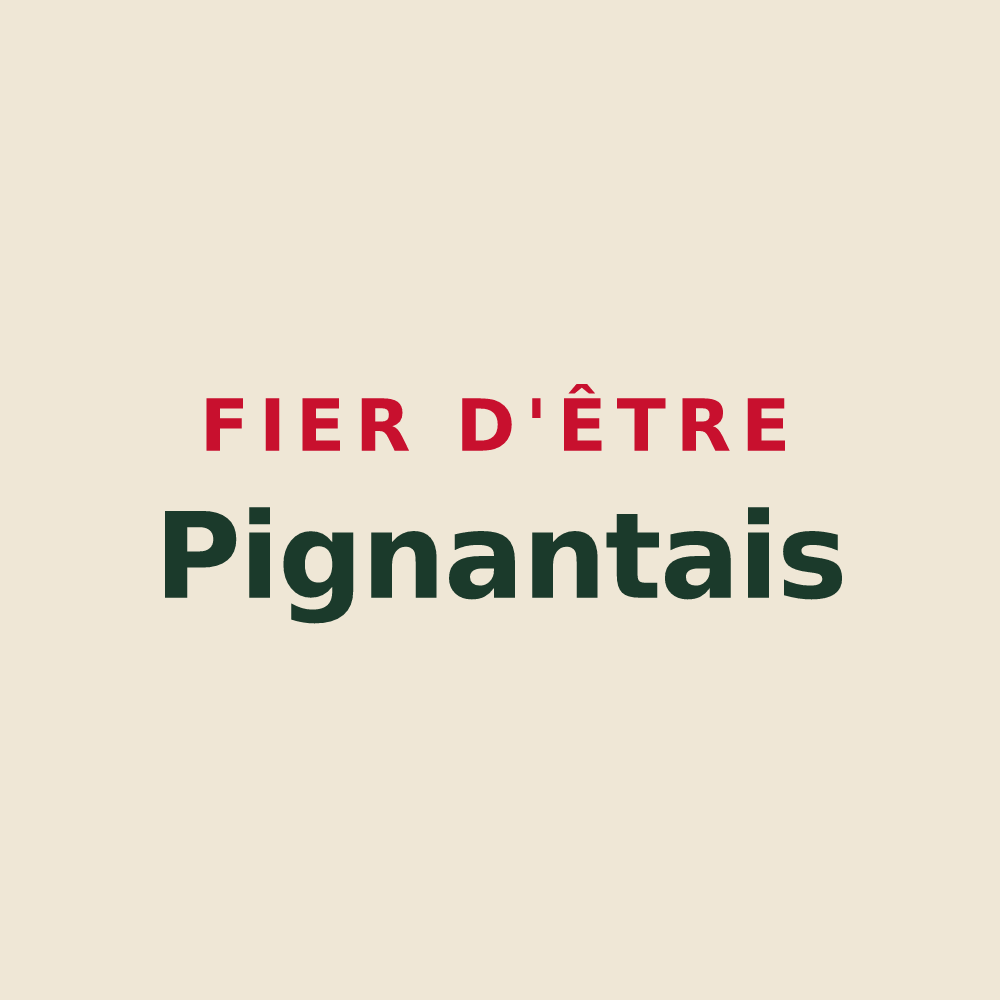 Tote bag « Fier d'être Pignantais » — design pour Pignans