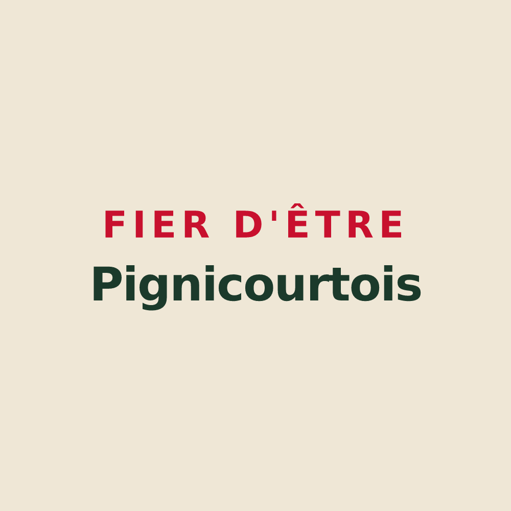 Tote bag « Fier d'être Pignicourtois » — design pour Pignicourt
