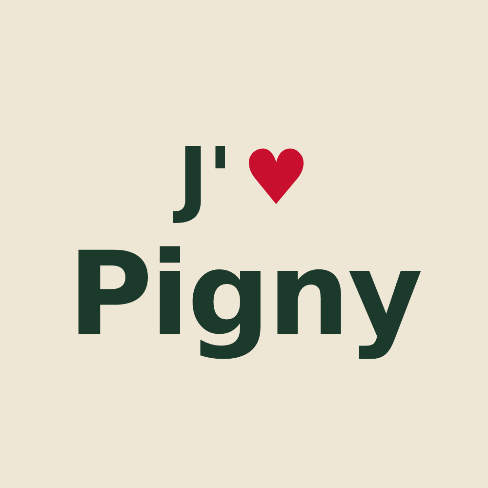 Tote bag personnalisé Pigny — design J'aime Pigny