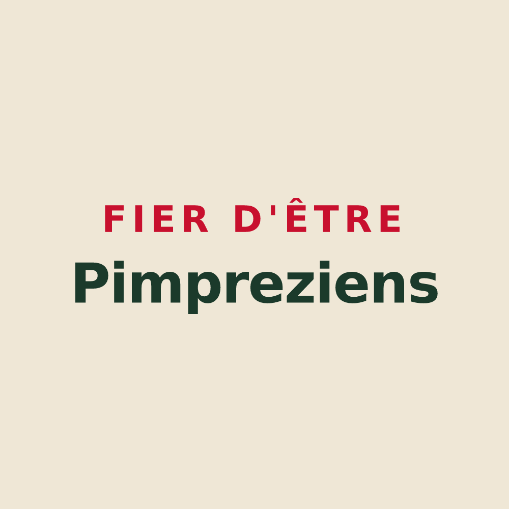 Tote bag « Fier d'être Pimpreziens » — design pour Pimprez