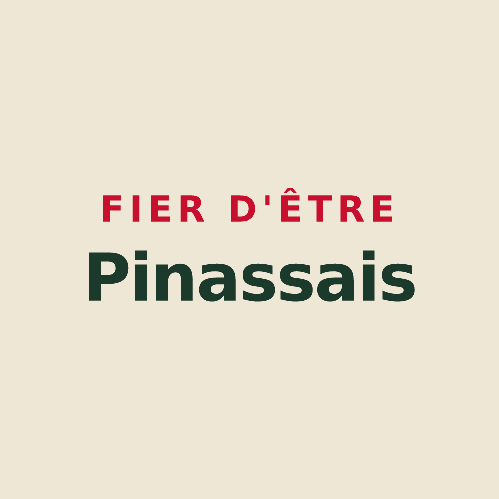 Tote bag « Fier d'être Pinassais » — design pour Pinas