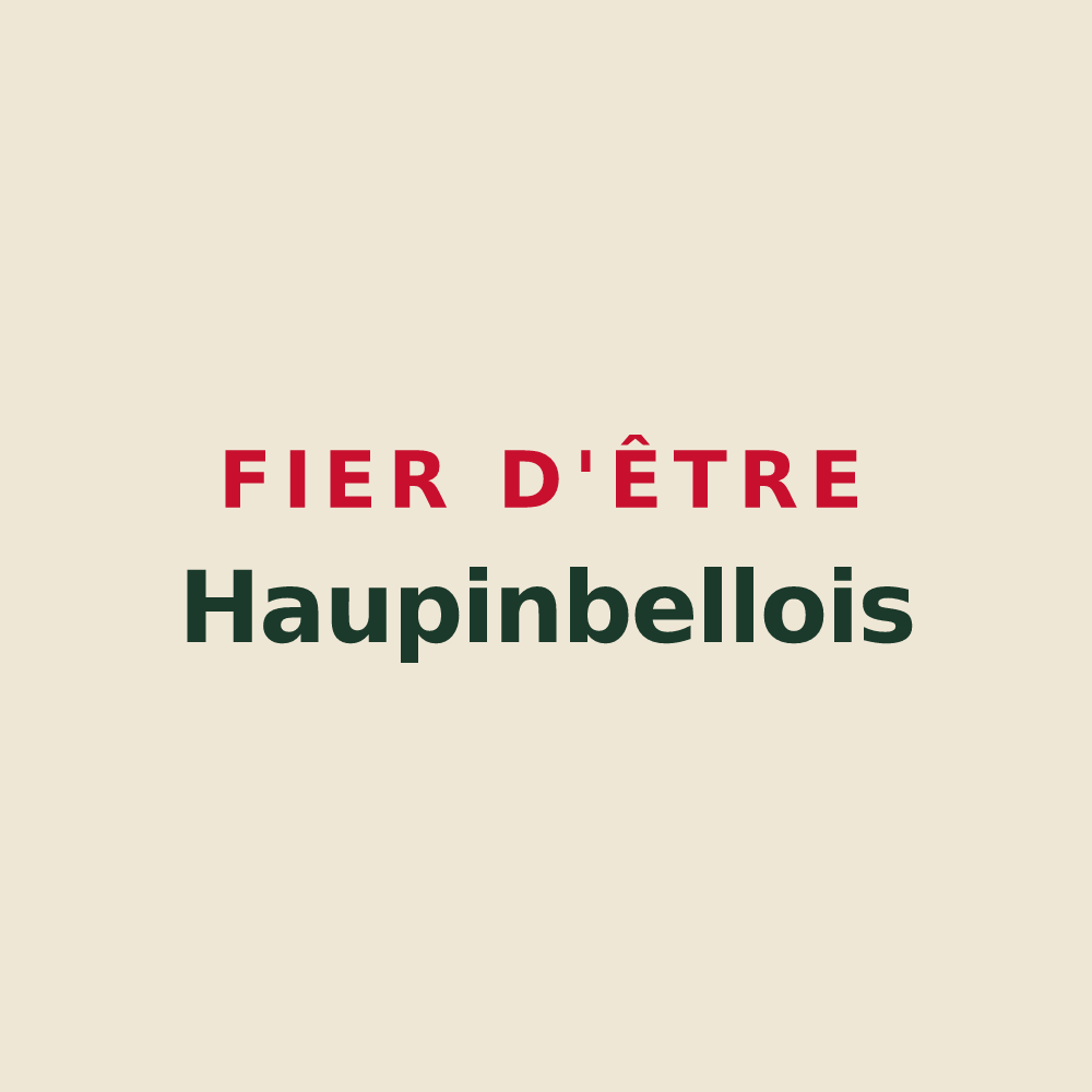 Tote bag « Fier d'être Haupinbellois » — design pour Pinel-Hauterive