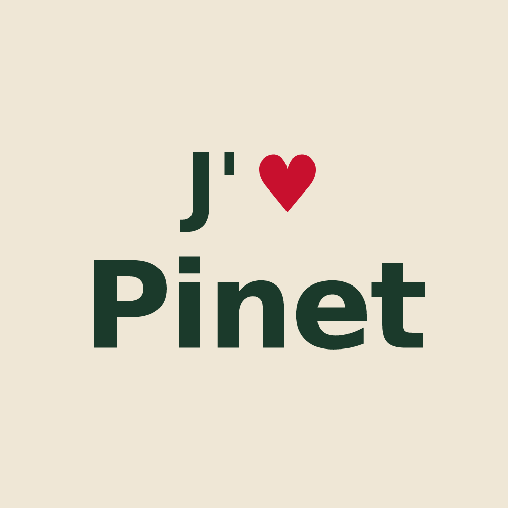 Tote bag personnalisé Pinet — design J'aime Pinet