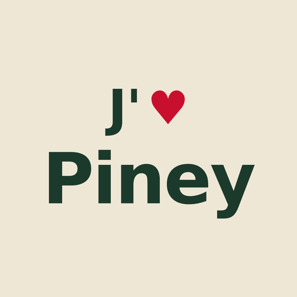 Tote bag personnalisé Piney — design J'aime Piney