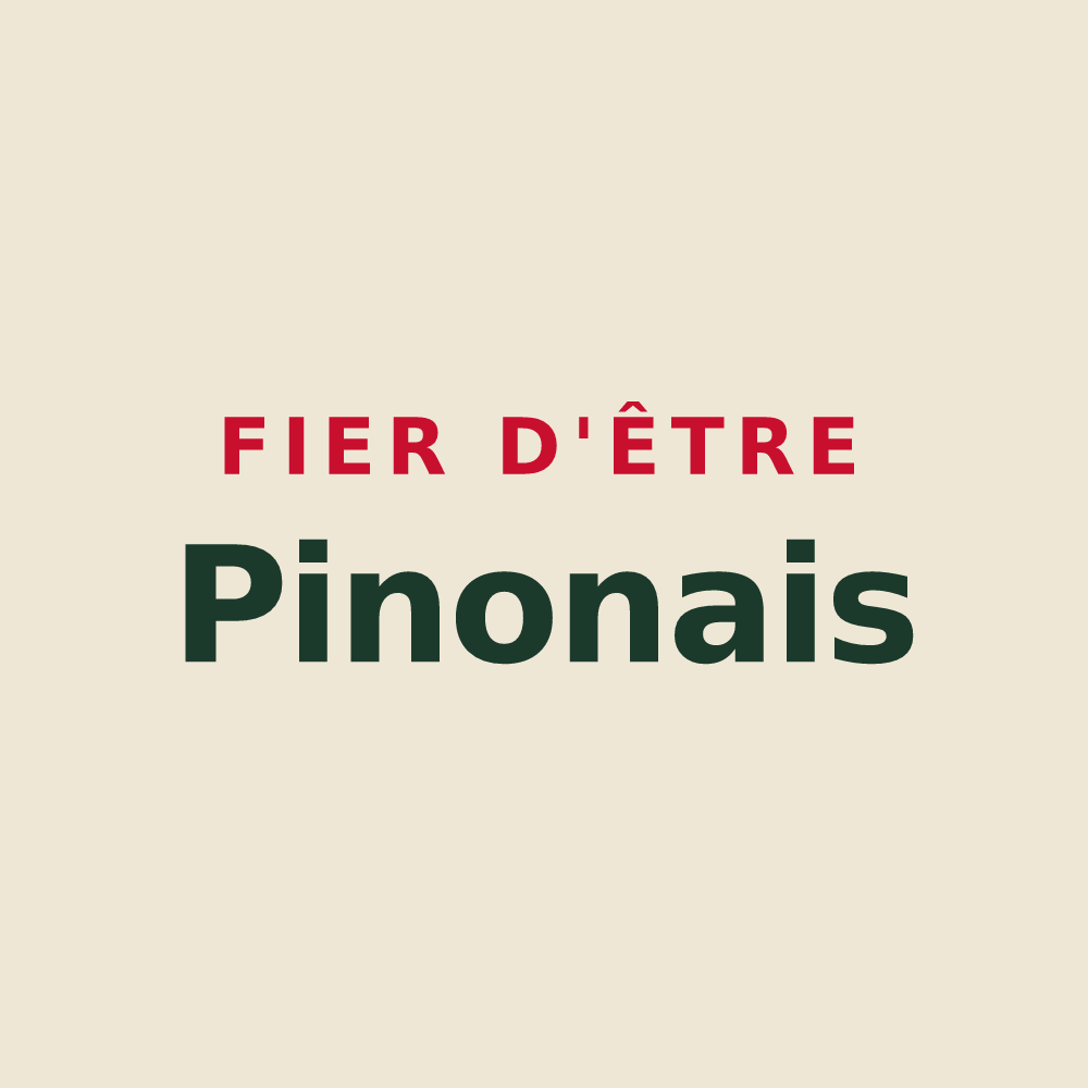 Tote bag « Fier d'être Pinonais » — design pour Pinon