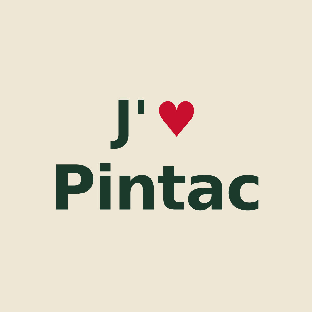 Tote bag personnalisé Pintac — design J'aime Pintac