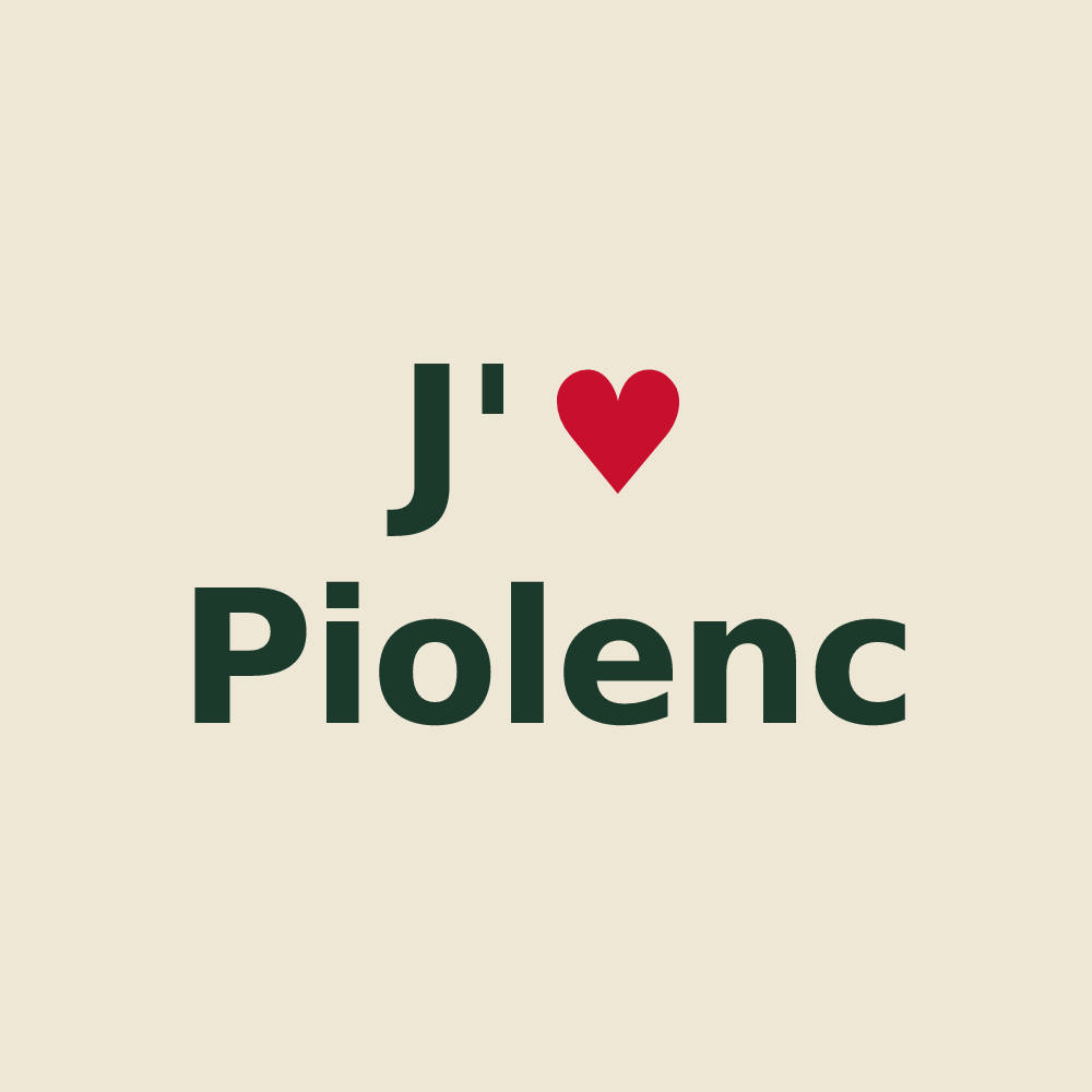 Tote bag personnalisé Piolenc — design J'aime Piolenc