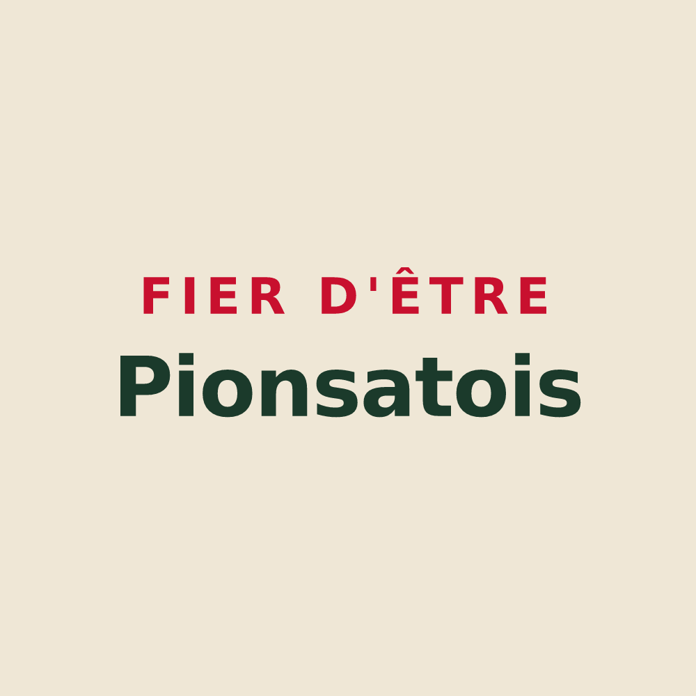 Tote bag « Fier d'être Pionsatois » — design pour Pionsat