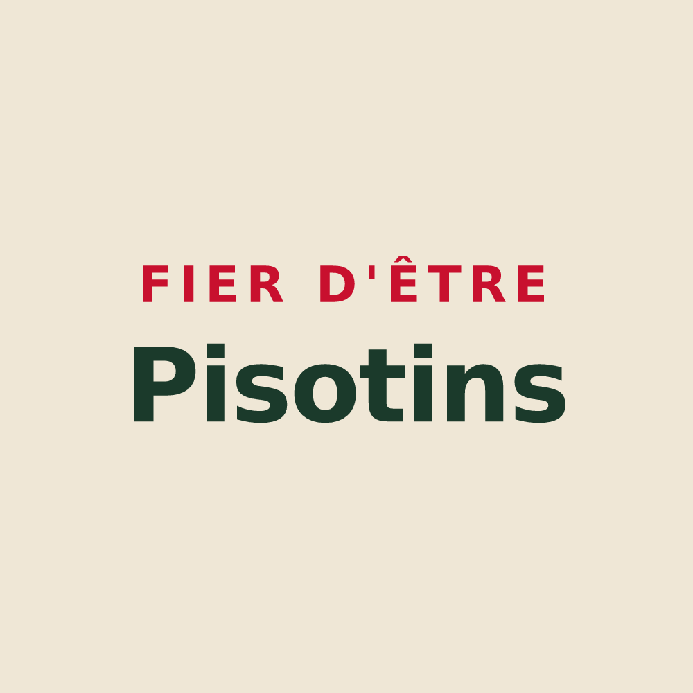 Tote bag « Fier d'être Pisotins » — design pour Piseux