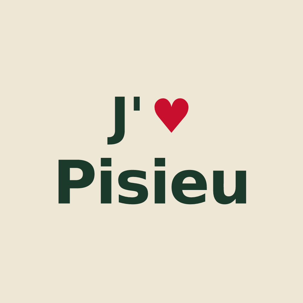 Tote bag personnalisé Pisieu — design J'aime Pisieu