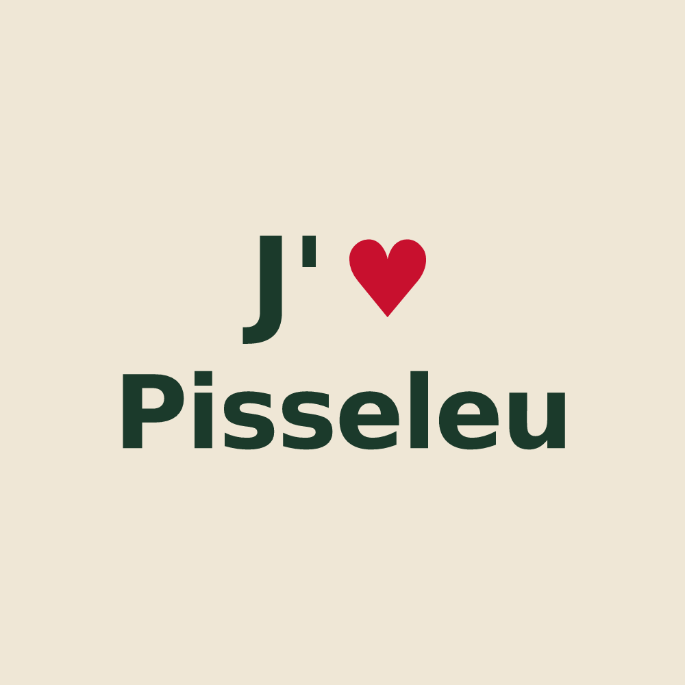 Tote bag personnalisé Pisseleu — design J'aime Pisseleu