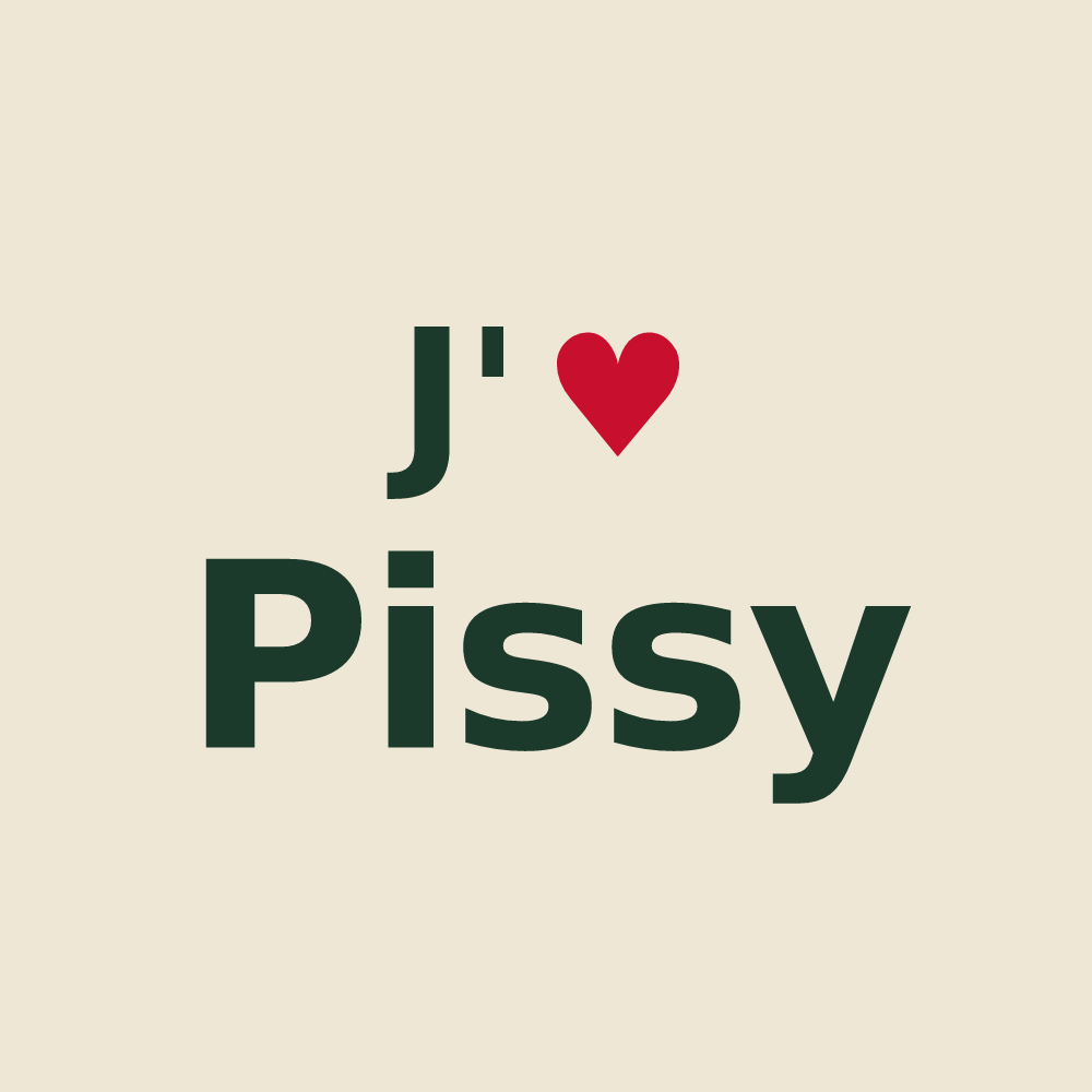 Tote bag personnalisé Pissy — design J'aime Pissy