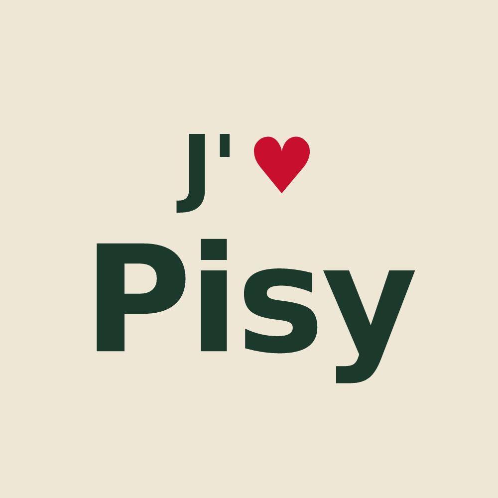 Tote bag personnalisé Pisy — design J'aime Pisy