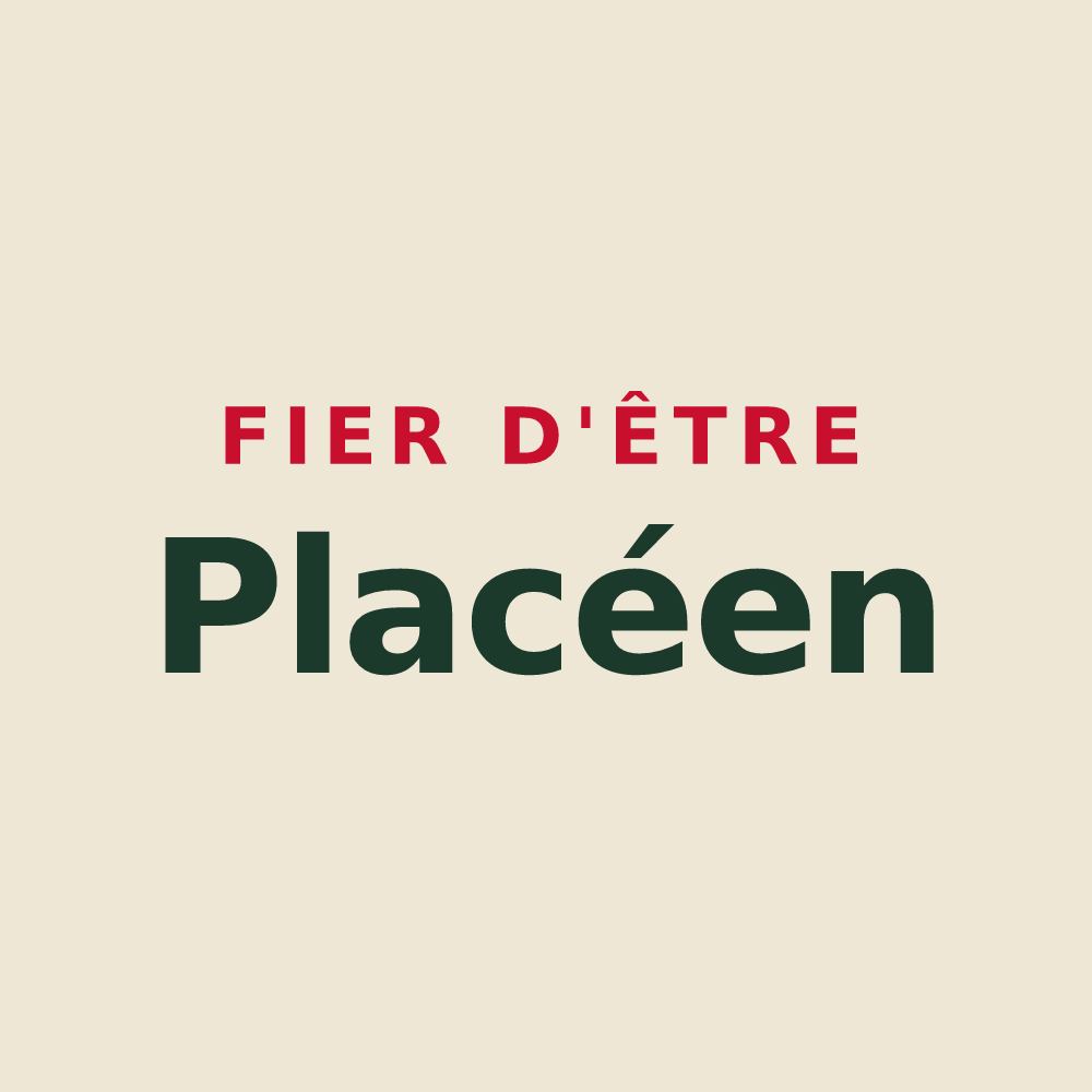Tote bag « Fier d'être Placéen » — design pour Placé