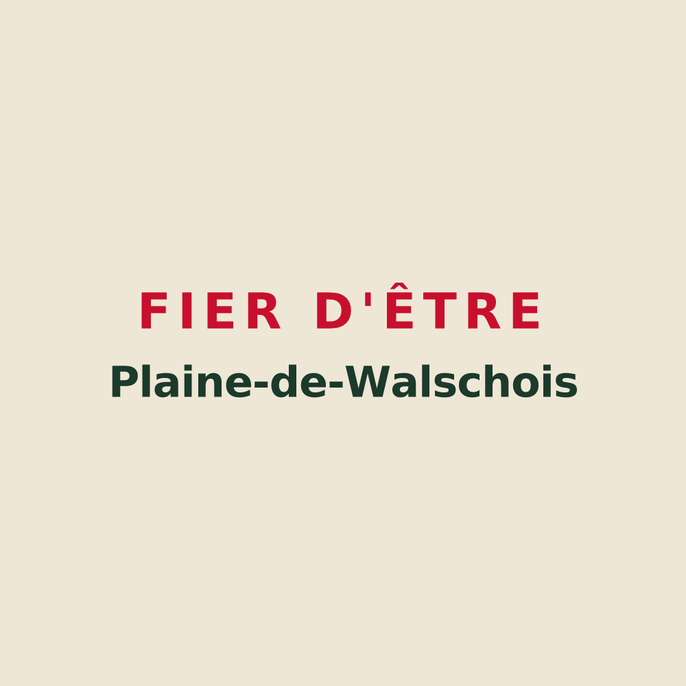 Tote bag « Fier d'être Plaine-de-Walschois » — design pour Plaine-de-Walsch