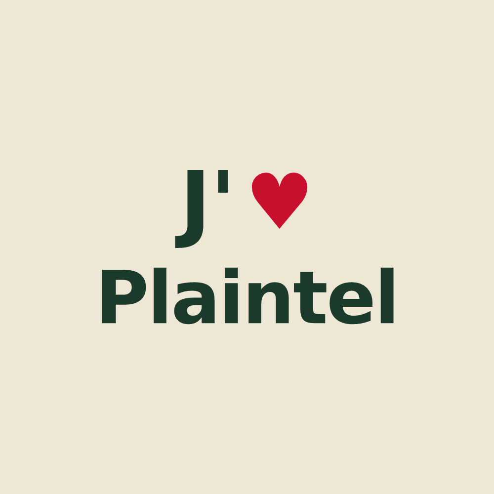 Tote bag personnalisé Plaintel — design J'aime Plaintel